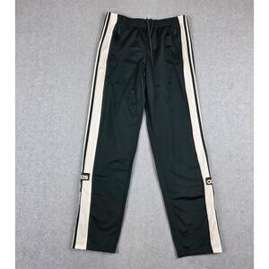 Adidas Mens Large Adibreak Track Pants Snap Button Side Panels Green White